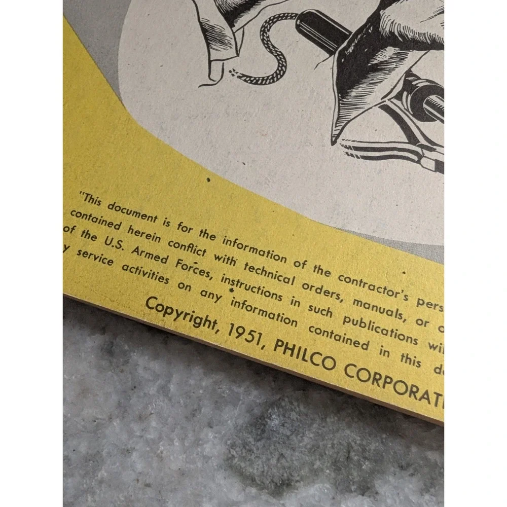 1951 Philco Training Manual Shop Practices TechRep Armed Forces Electronics VTG